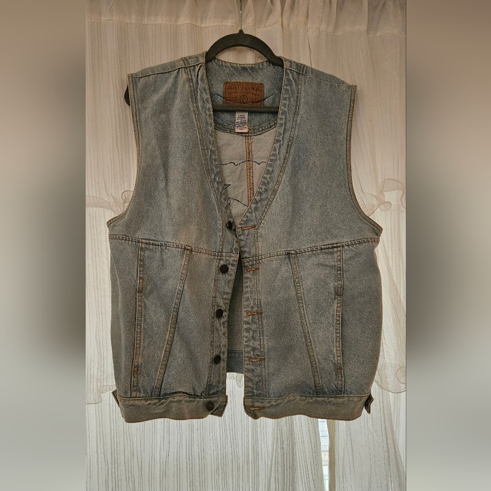 Denim Sleeveless Vest